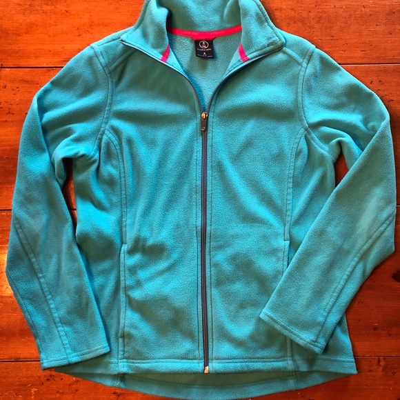 Lands' End Jackets & Blazers - Land’s End Teal Polartec Fleece Full Zip Women’s S